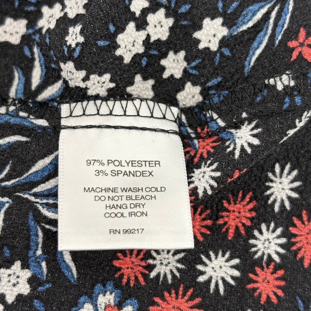 Signature Studio Womens S Floral Print Tie Front Blouse Sheer‎ Romantic Date - Picture 7 of 8